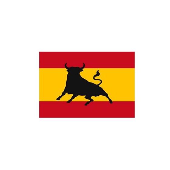 BANDERA ESPAÑOLA CON EL TORO