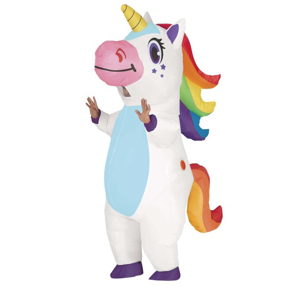 DISFRAZ DE UNICORNIO HINCHABLE