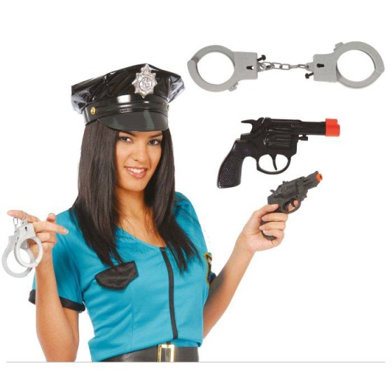 CONJUNTO DE PISTOLA CON ESPOSAS