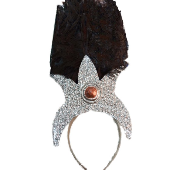 DIADEMA DE VEDETTE CON PLUMAS