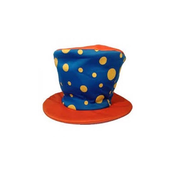 SOMBRERO PAYASO NARANJA/AZUL