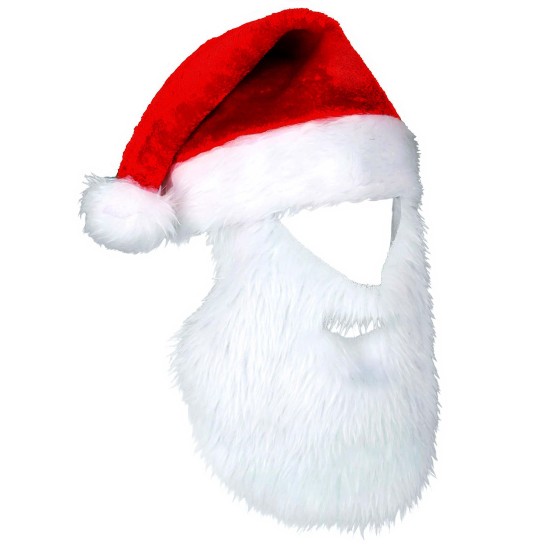 GORRO PAPA NOEL CON BARBA