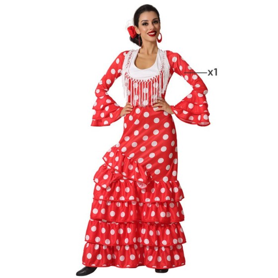 DISFRAZ DE FLAMENCA ROJO